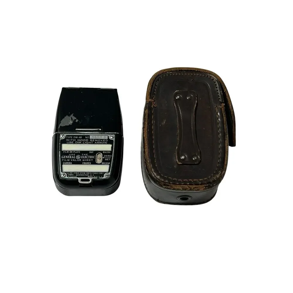 Vintage General Electric DW-48 Exposure Meter Light Meter w/ Original Case USA